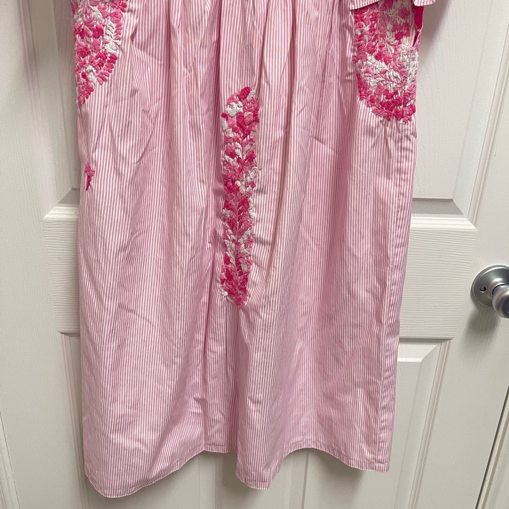 Mi Golondrina Pink Embroidered Dress - Picture 3 of 14